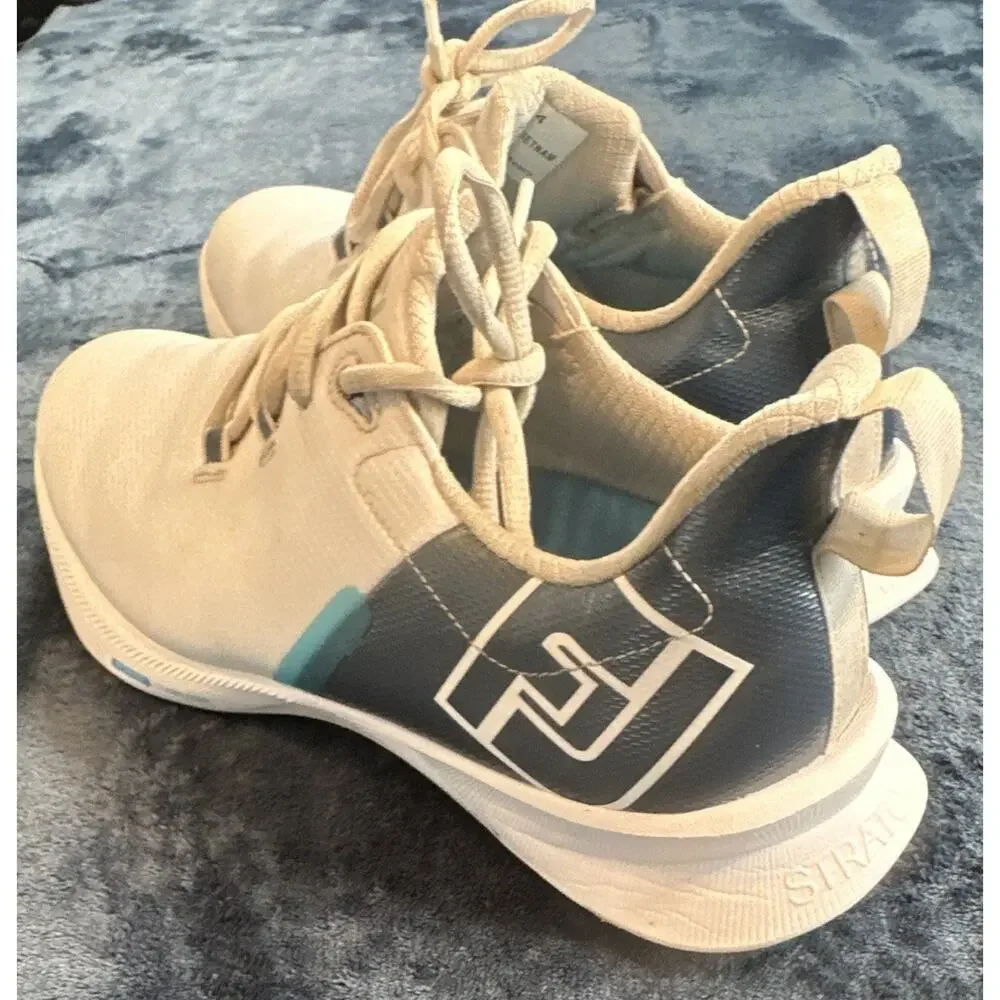 FootJoy Spikeless 55454 Men’s Golf Shoes Sneaker White Gray Blue 8.5 M